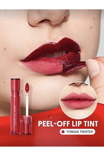 SHEGLAM Peel Talk Lip Tint – Tongue Twister – Soyulabilir Dudak Tint’i