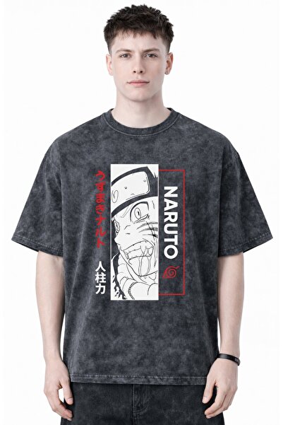 SEVBANO Tricou Naruto Uzumaki Jinchuriki cu imprimeu anime, unisex, supradime...