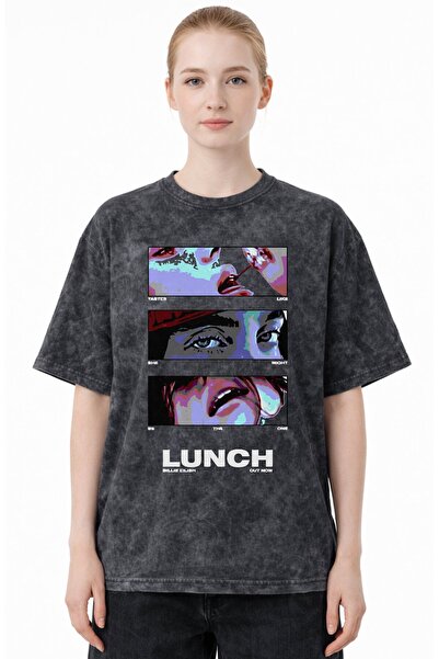 SEVBANO Design Billie Eilish Lunch Singer Printed Unisex Oversized Vintage Wa...
