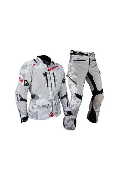 Leatt Adv Flow-Tour 7.5 Gri Motosiklet Montu Ve Pantolonu