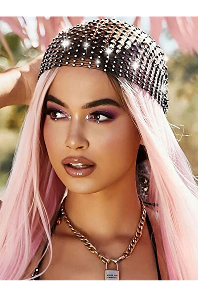 PERLMUTT Γυναικείο διχτάκι μαλλιών με πέτρες Μπαντάνα με κρυστάλλινες πέτρες ...