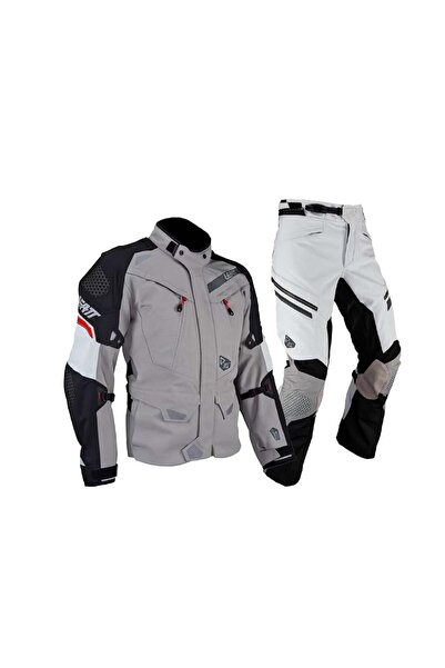 Leatt Adv 7.5 Dri-Tour Gri Motosiklet Montu ve Pantolonu