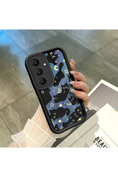ucuc Samsung Galaxy S25 FE Uyumlu Siyah Silikon Kılıf Darbeye Dayanıklı Kamer...