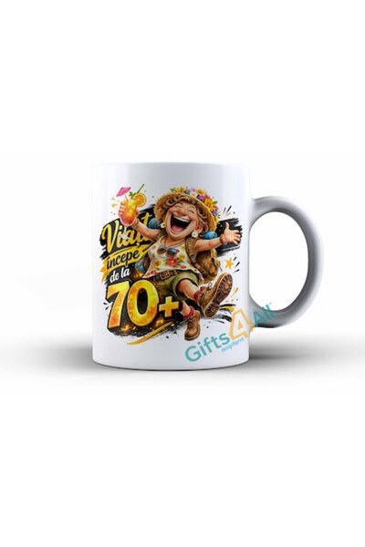 GIFTS4ALL Personalized Mug, Gifts4All, 70+ Anniversary