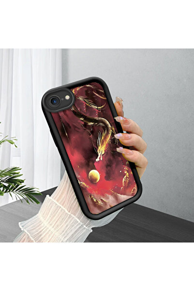 ucuc حافظة من السيليكون الأسود متوافقة مع هاتف iPhone 7/8/SE 2020 2022، مقاوم...