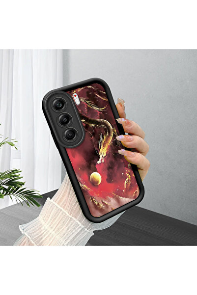 ucuc جراب سيليكون أسود متوافق مع هاتف تكنو كامون 40 برو 5G (CM7) مقاوم للصدما...