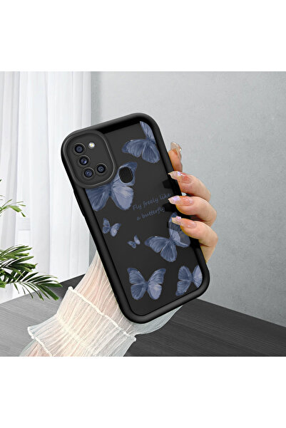 ucuc Samsung Galaxy A21S Uyumlu Siyah Silikon Kılıf Darbeye Dayanıklı Kamera ...