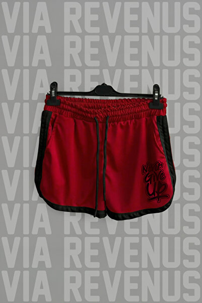 Vordevia Never Give up Printed Women's Sports Running and Fitness Shorts with...