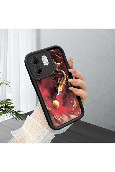 ucuc حافظة سيليكون سوداء متوافقة مع هاتف Infinix Hot 50i، مقاومة للصدمات، نمط...