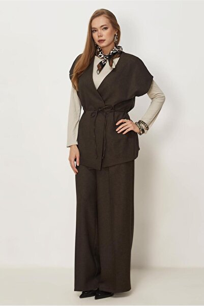Alvina Belted Pants Suit 46020