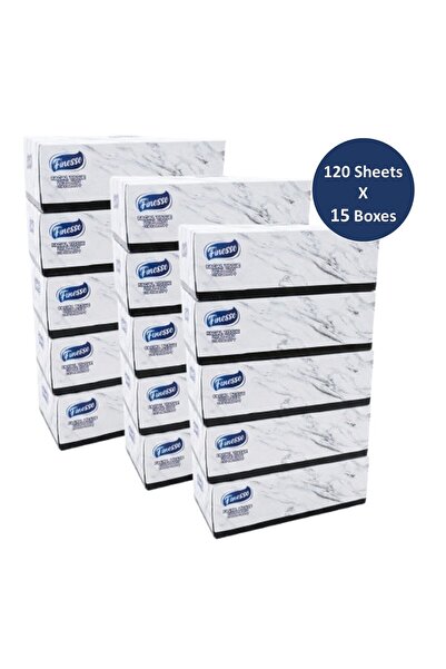Finesse Daily Care Facial Tissue - Pack of 15 Boxes