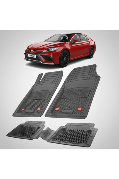 TEAMCAR Πατάκια δαπέδου συμβατά με Toyota Camry XV70 Sedan 2020-2024 | Μαύρο
