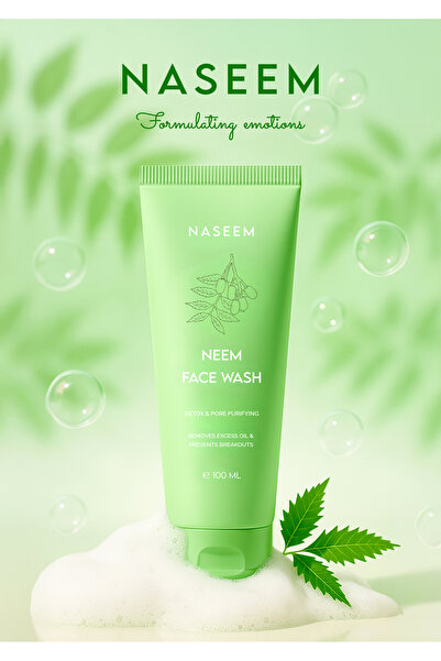 Naseem غسول الوجه بالنييم 100 مل | منظف للوجه لإزالة السموم وتنقية المسام | غ...
