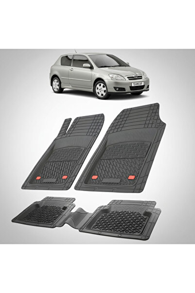 TEAMCAR Πατάκια δαπέδου Toyota Corolla E120 Συμβατά Hatchback 2001-2004 | Μαύρα