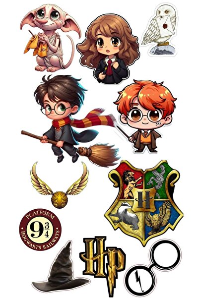 telaşe memuru Harry Potter Pasta Süsü - Harry Potterlı Yenilebilir Pasta Resm...