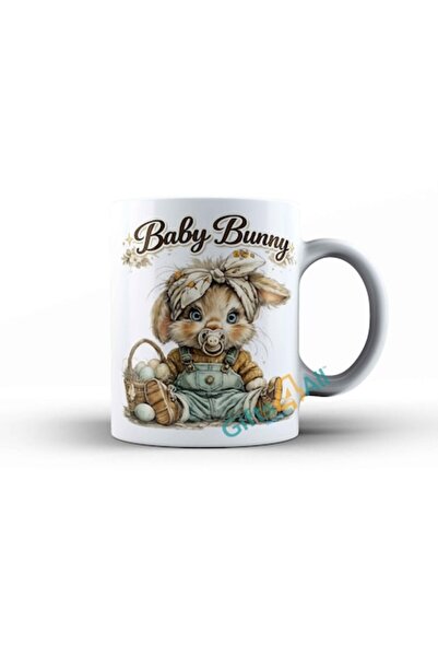 GIFTS4ALL Cana Paste Baby Bunny – cu iepuras, cadou Paste pentru copii