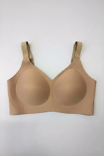 C&City Non-wired Stitch-Free Laser Removable Pad Bra C26215 Brown