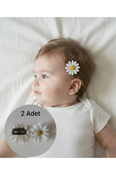 MutluBiDünya 2 Adet Yenidoğan Tokası Saçsız Bebek Tokası Az Saçlı Bebek Tokası