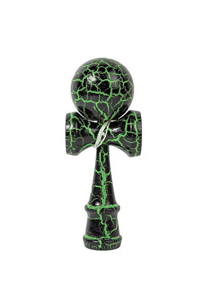 ABYZ Kendama profesională din lemn cu 2 cupe, 18x6,5 cm, pentru trucuri și an...