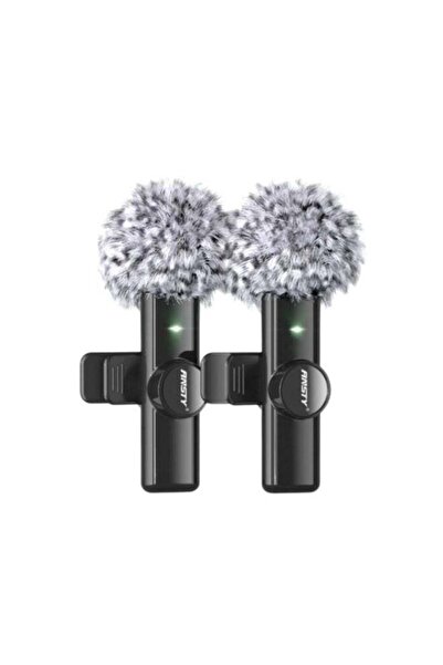 ANSTY MC-01 Wireless Dual Microphone - Digital Technology, USB-C Port with iP...