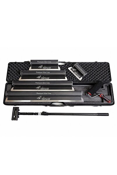 olejnik Set 5 gletiere profesionale, lama inox 0.4 mm, Premium Silver, 25, 40...