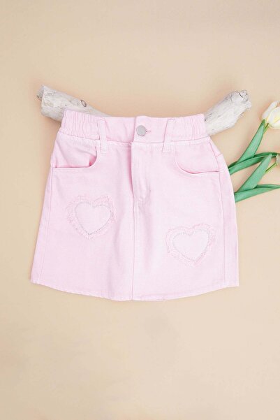 Fulla Moda Sa kamenčićima Srce Vezena Djevojačka farmerka