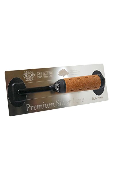 olejnik Gletiera inox, intarita, Premium Silver, Medium Flex, 40.6x12 cm x 0.4 mm, maner pluta,