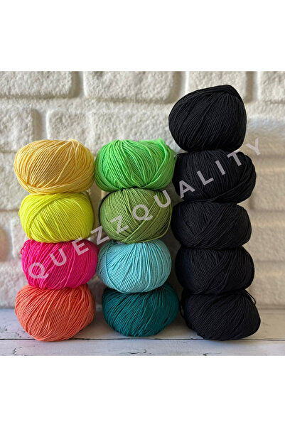 Yarnart Set de fire pentru tricotat blugi, 13 fire pentru tricotat, Set de tr...