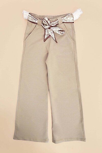 Fulla Moda Sa detaljem kaiša Elastična devojčica Palazzo pantalone