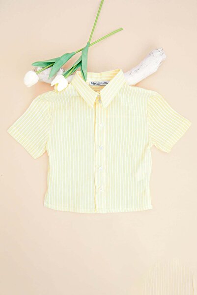 Fulla Moda Prugasto Košulja za devojčice sa dugmadima