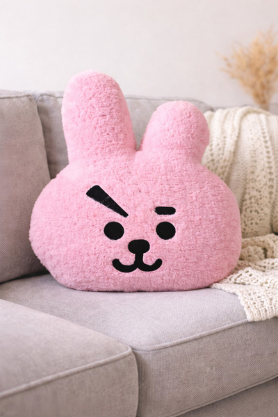 TrendTopic Dekoratif Kızgın Tavşan Yastık Uyku Arkadaşı Peluş Oyuncak Dekorat...