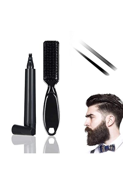 zola Beard contour marker, fade brush and marker, easy to apply, black