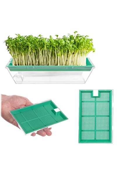 KADAX Mașină de germinat semințe, Cultivarea cresonului, Recipient pentru ger...