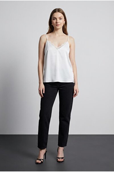 Quzu Women's Blouse Blz01431 Ecru