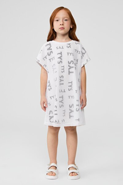 Tyess BG Store Kız Çocuk Beyaz Elbise