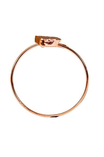 Zeynep Büyükbay Elegant Spiral Agate Copper Bracelet