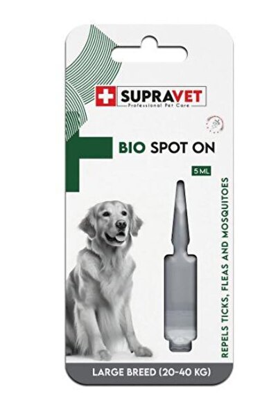 Supravet Bit Pire Kene Köpek Dış Parazit Ense Damlas 20-40 Kg 5 Ml