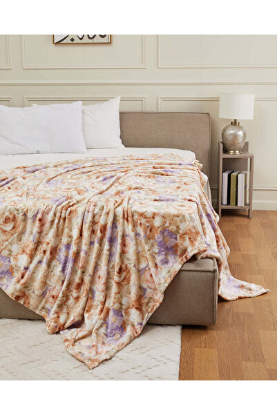 REDTAG بطانية مطبوع بنقوش زهور متعددة الألوان (مقاس مزدوج )