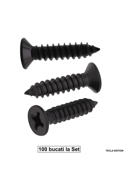 TECLA EDITION Set 100 Suruburi Autofiletante pentru Gips-Carton, 3.5x35mm, Fi...