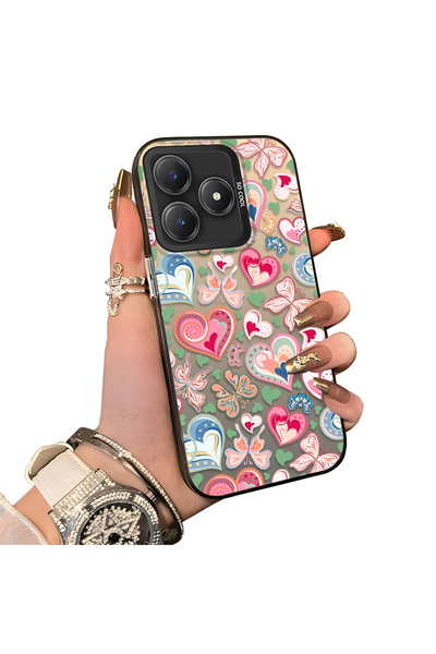 ucuc حافظة حماية للعدسات من السيليكون الصلب أكريليك درجة متوافقة مع Realme C6...