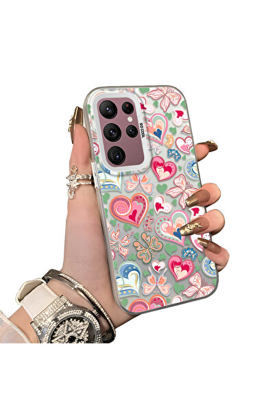 ucuc حافظة حماية للعدسات من السيليكون الصلب الأكريليكي المتوافق مع هاتف سامسو...