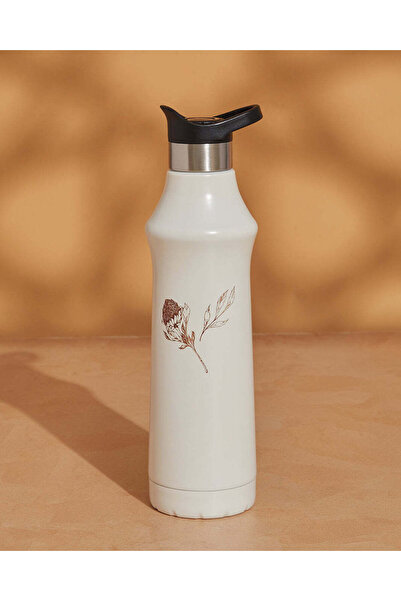 REDTAG زجاجة مياه مطبوع باللون الكريمي