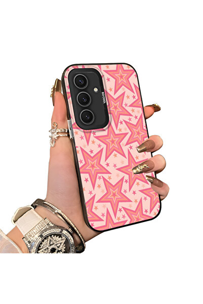 ucuc غطاء حماية لعدسة الكاميرا الخلفية من السيليكون الصلب بنمط النجوم لهاتف س...