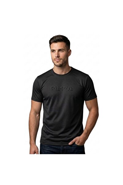 trender 0 Ovratnik Seersucker Štampano Muškarci T-shirt Modal Crna