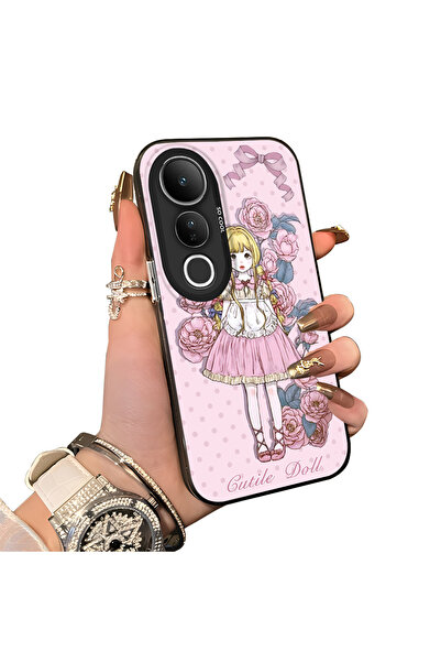 ucuc حافظة حماية من السيليكون الصلب أكريليك درجة متوافقة مع Vivo V50 Lite 4G/...