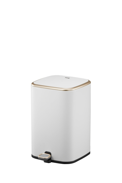 ORCHID EKO 9L CUBO STAINLESS STEEL PEDAL BIN WHITE