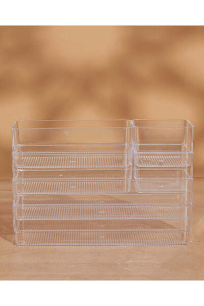 REDTAG مجموعة منظم أدراج شفافة مكونة من 6 قطع