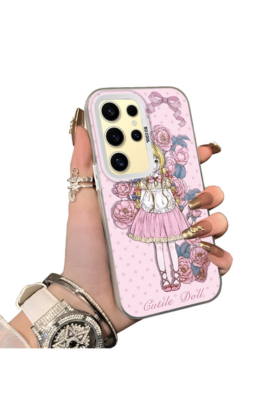 ucuc حافظة سامسونج جالاكسي S24 الترا المتوافقة مع حماية العدسة الخلفية المصنو...