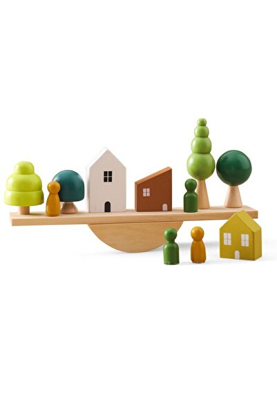 Arabest مجموعة ألعاب بناء منزل خشبي في الغابة، مجموعة مكعبات أشجار خشبية مصغر...