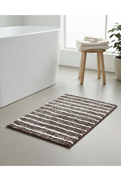 REDTAG Taupe Stripe Bathmat – 60x90cm